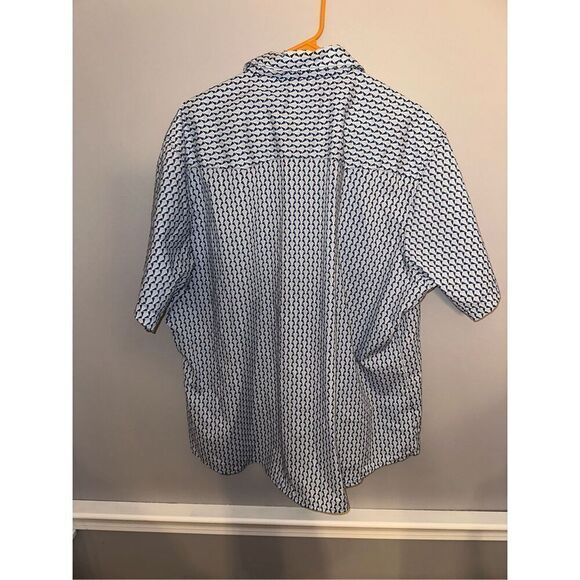 Vintage Wrangler Shirt Mens XXL Blue White Pearl Snap Western - Picture 5 of 5